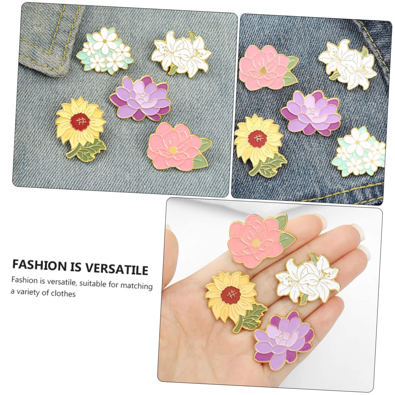LIFKOME 15stücke Delicate Broschen Mit Sonnenblumen-design Für Stilvolle Anstecknadeln Für Hochzeiten Feiern Und
