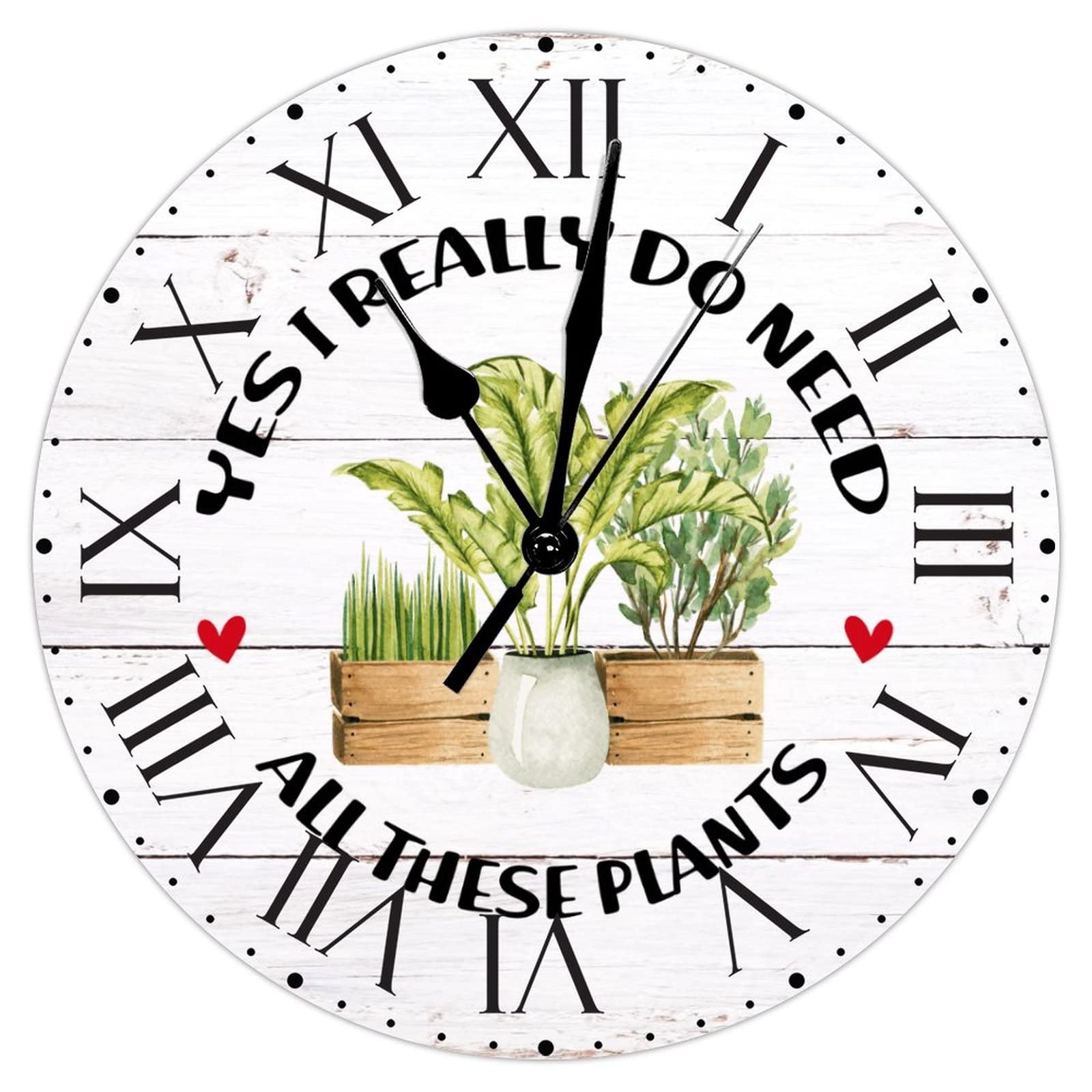 Horloge sans cadre en PVC avec mécanisme silencieux à pile