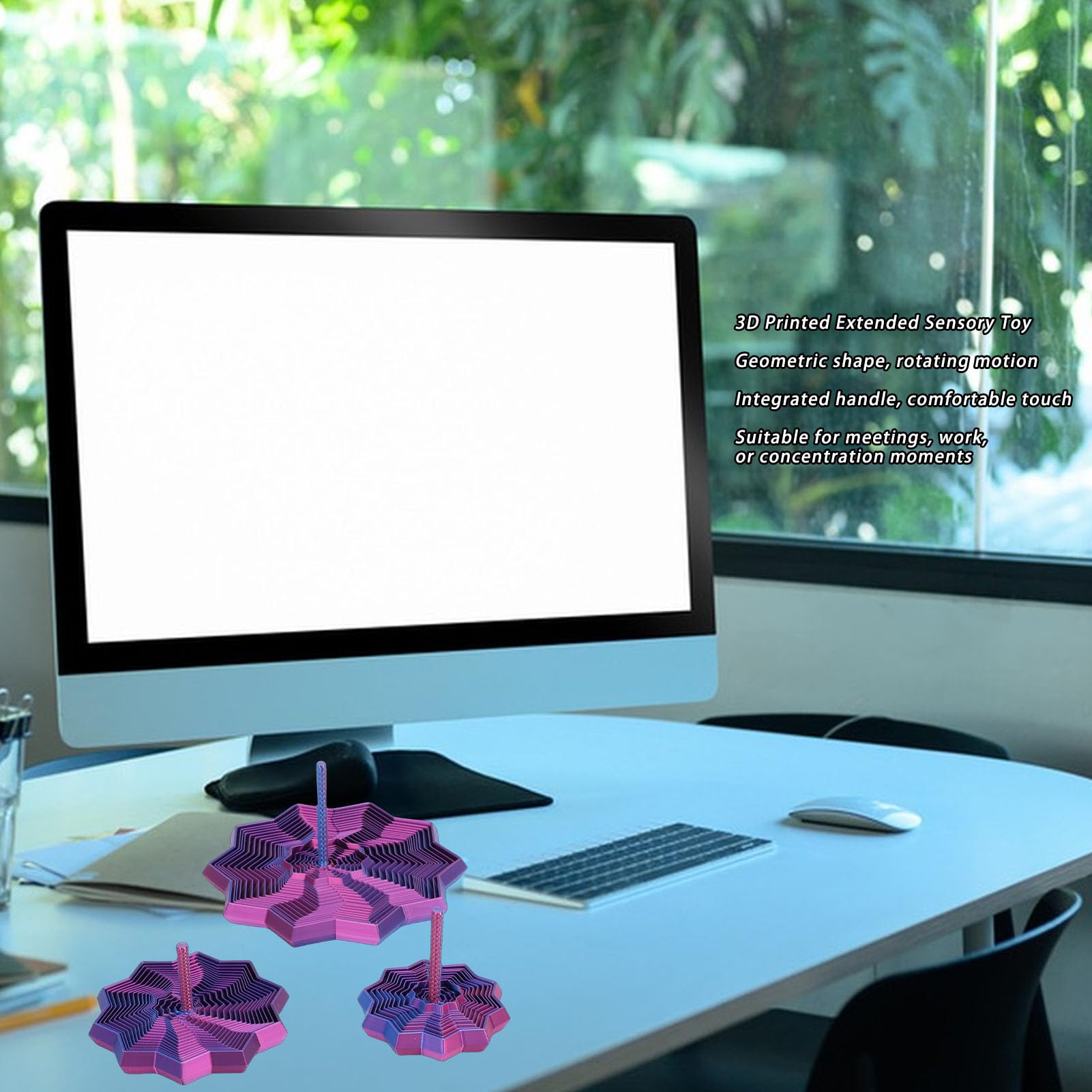Juguete Fidget 3D Estrella Expandible Con Mango Ergonómico – Anti Estrés Sensorial Para Aliviar La Ansiedad