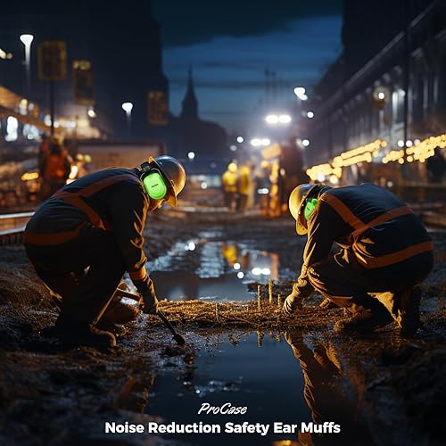 Miniatura 7 de ProCase Orejeras de seguridad con reducción de ruido, orejeras de protección auditiva, NRR de 28 dB, auriculares de protección acústica para
