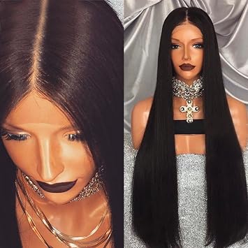 Straight Hair Silk Top Lace Front Wig 