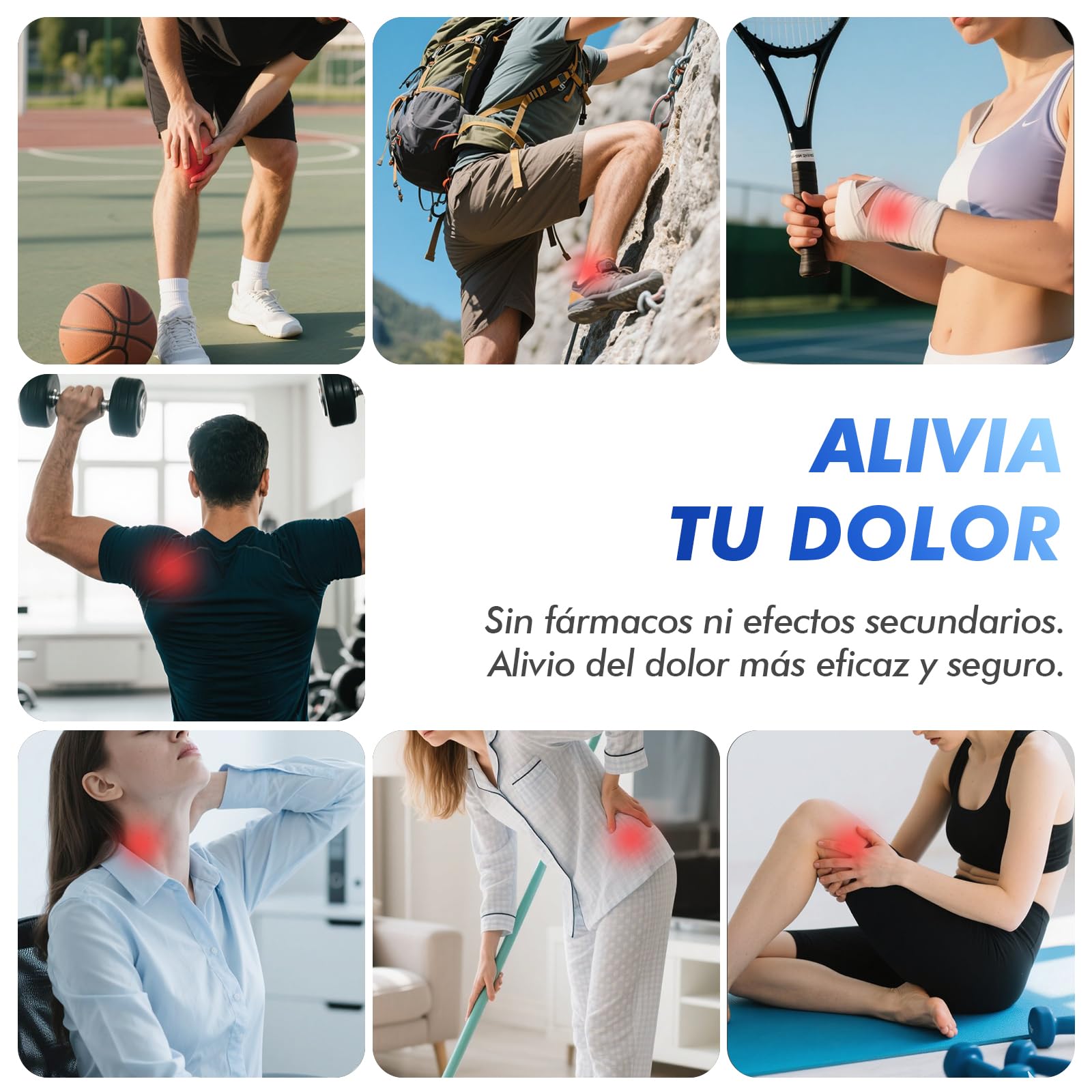 Electroestimulador Muscular 3 en 1 TENS EMS Masaje Electrodos con 36 Programas 2 Canales 10 Electrodos TENS 20 Niveles de Intensidad para Muscular Relajación - 5