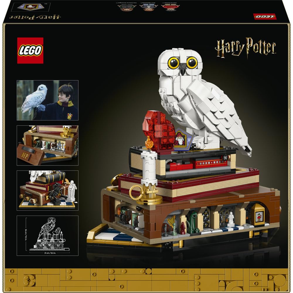 LEGO Harry Potter Kamień filozoficzny — edycja kolekcjonerska 76466 | edycja kolekcjonerska, zestaw dla dorosłych, prezent dla fana Harry’ego Pottera, z minifigurkami, 1571 elementów