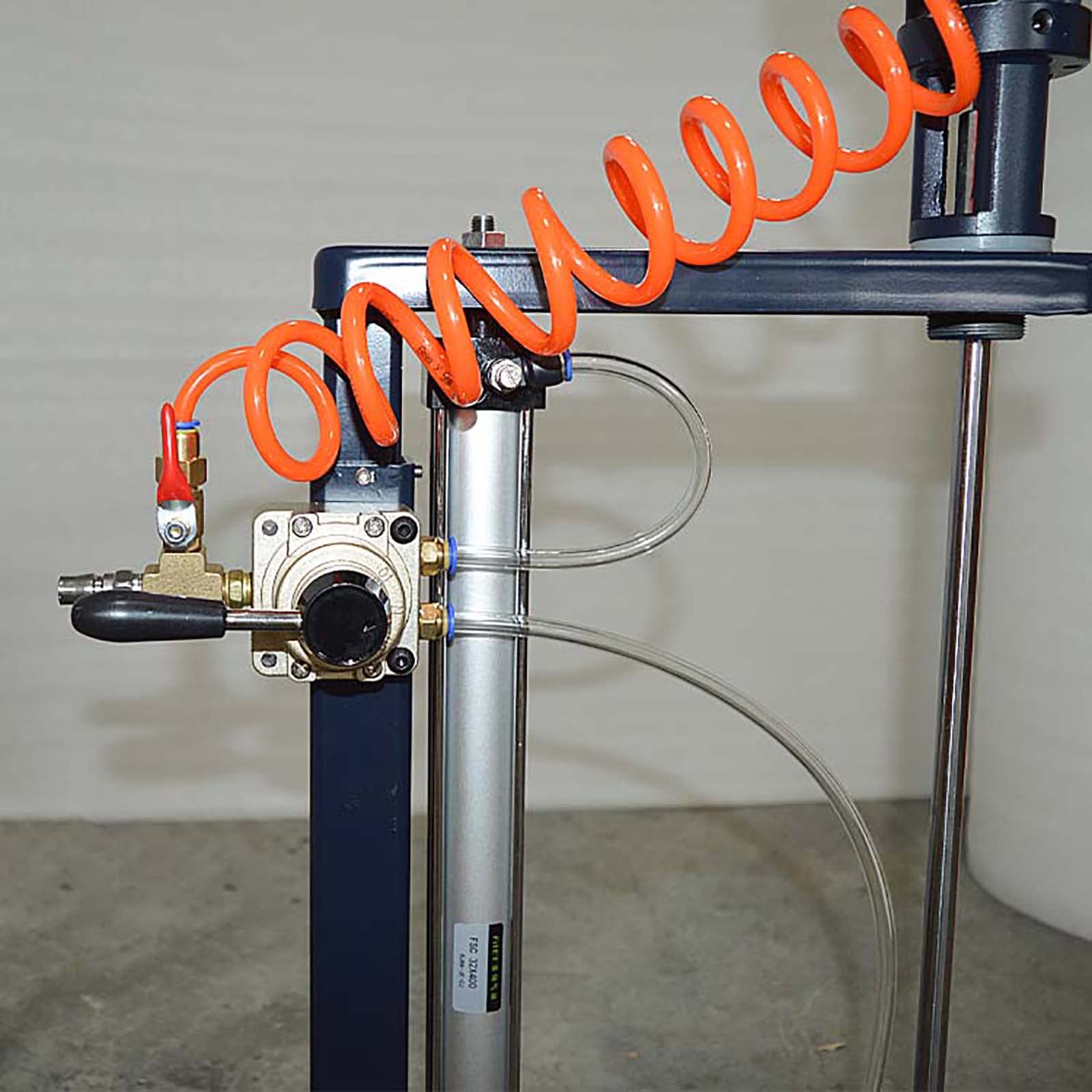 Miscelatore Pneumatico, Miscelatore di Cemento, agitatore Automatico per Vernice da 5 galloni/20 Litri, Miscelatore d'Aria Verticale da Tavolo, Miscelatore di Inchiostro per miscelare mangimi, INT