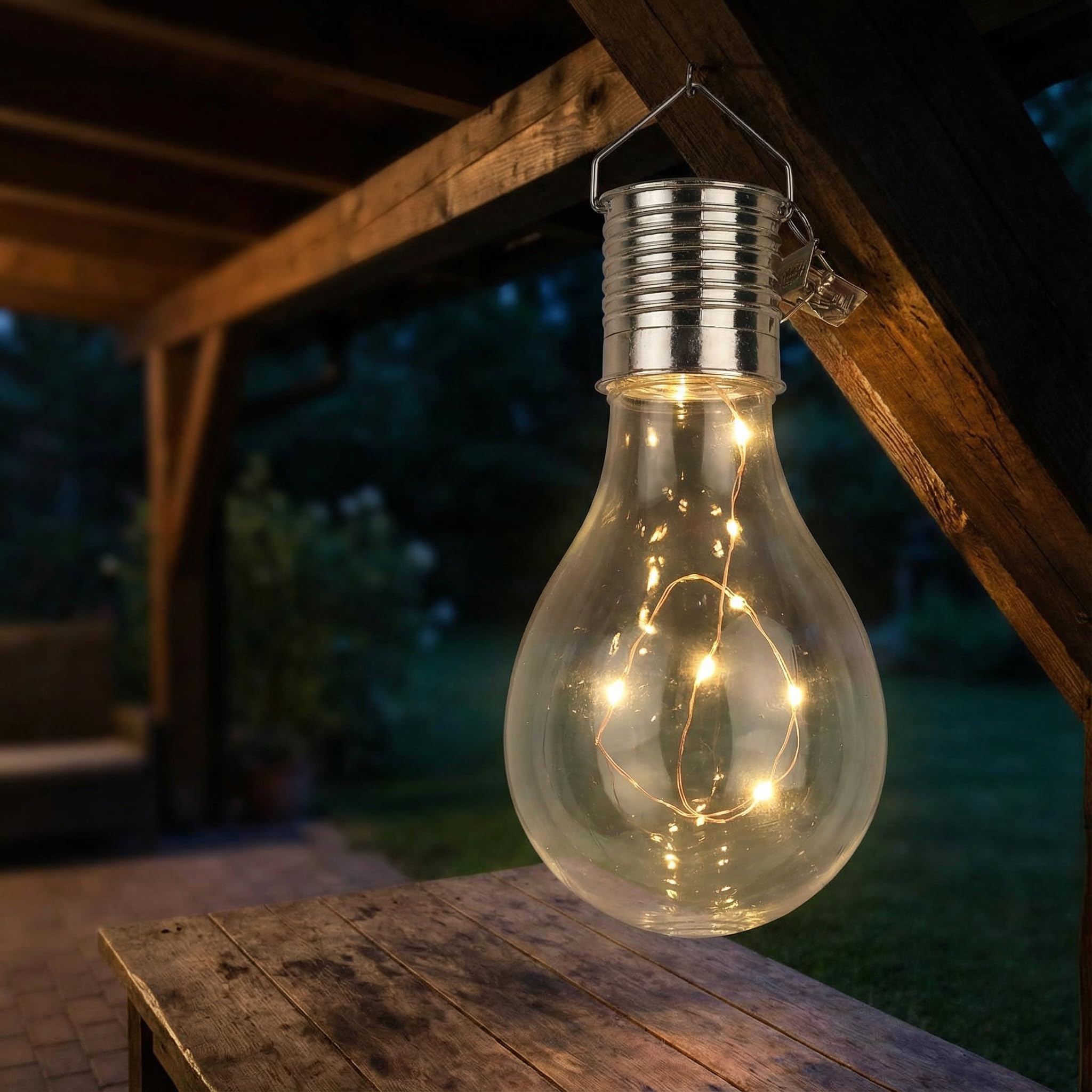 Ampoule Solaire Exterieur à Suspendre, 6 Pièces Ampoule Solaire exterieur suspendue lampes décoratives extérieures décorative pour Lanterne Suspendue Extérieur Décoration de Jardin
