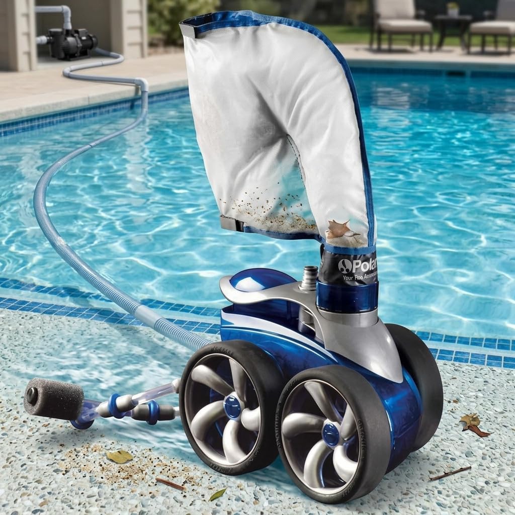 Suinga Limpiafondos Hidraulico Automatico para Piscina | Limpieza Eficiente de Fondo y Paredes | Funcionamiento Continuo sin Esfuerzo | Sistema Practico y Resistente