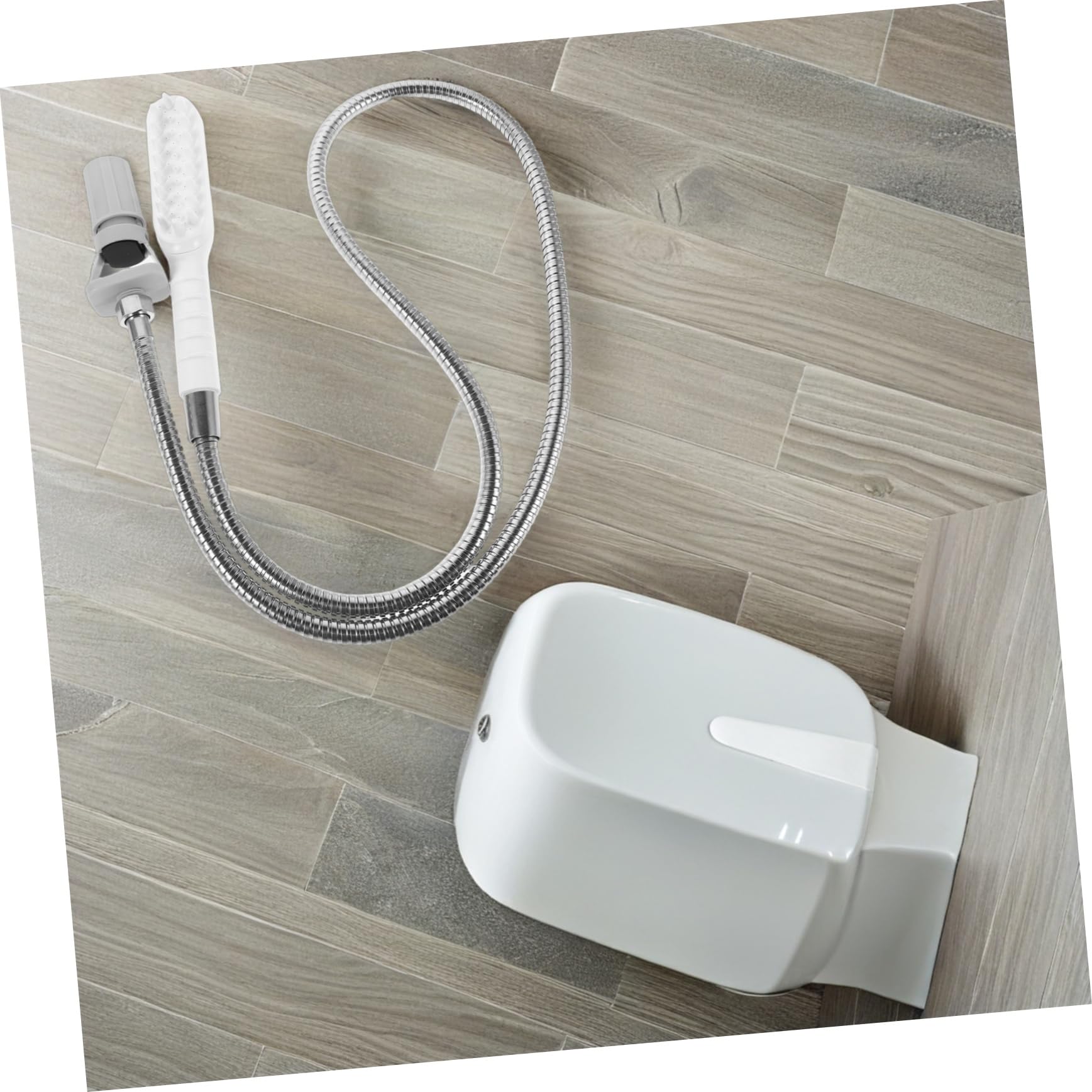 TOYANDONA Douchette Bain pour Chien Chat avec Brosse Massage Jet Eau Haute Pression Outil de Toilette Intérieur Extérieur Nettoyage Complet