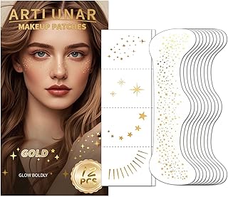 Artlunar 12 parches de maquillaje con purpuri...
