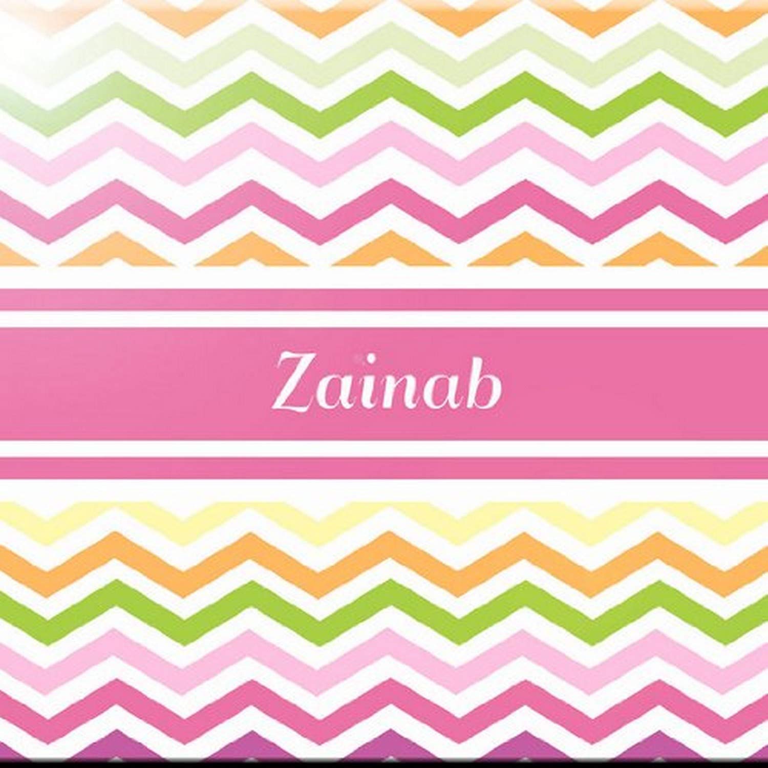 Rikki Knight Zainab Name Design Art Ceramic Tile, 4 by 4-Inch