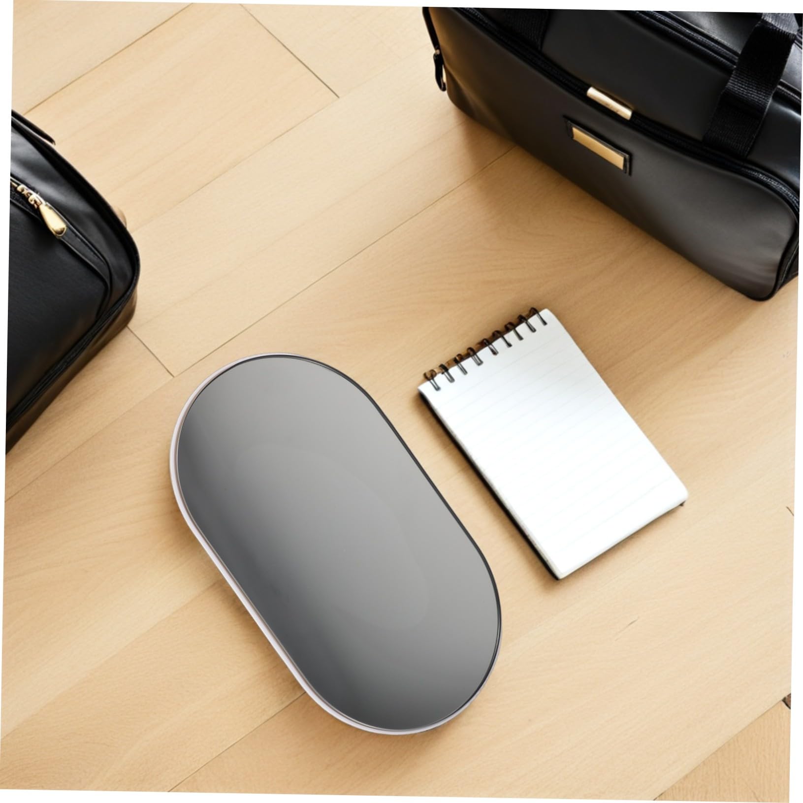 Escala de grasa corporal portátil báscula de baño herramienta de escala de peso para mujer balanzas digitales electrónica de bolsillo el plastico Negro