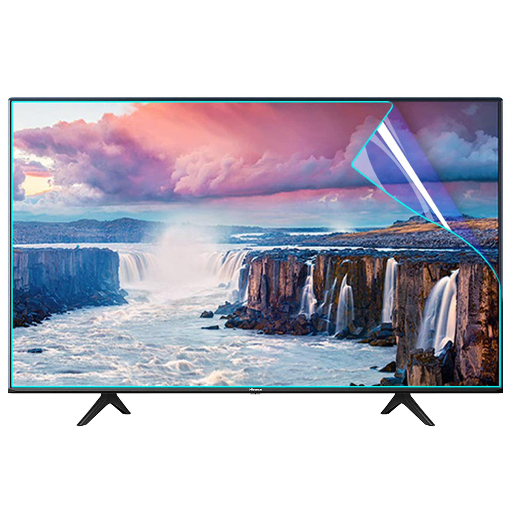 32-75-calowy ochraniacz ekranu LED Smart TV, matowa powierzchnia anty-niebieskie światło/antyodblaskowa folia filtracyjna bardzo przejrzyste akcesoria do monitorów TV, łatwy w instalacji/A/65 cali 1440/809 mm