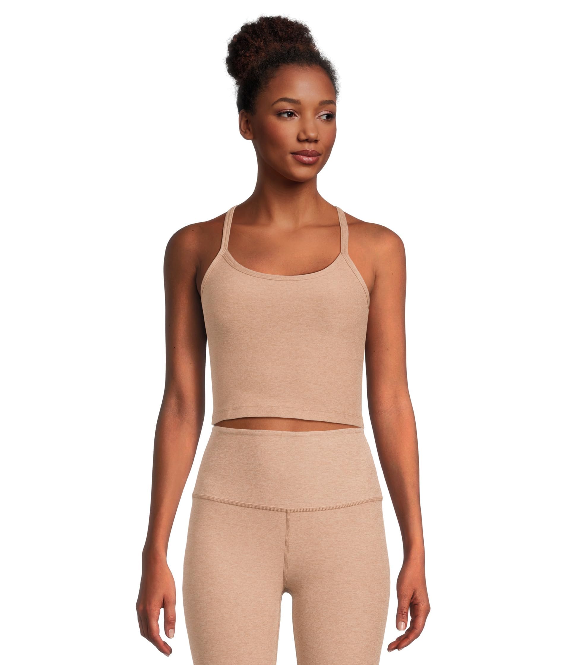 Beyond Yoga Womens Spacedye Slim Racerback Cropped Tank