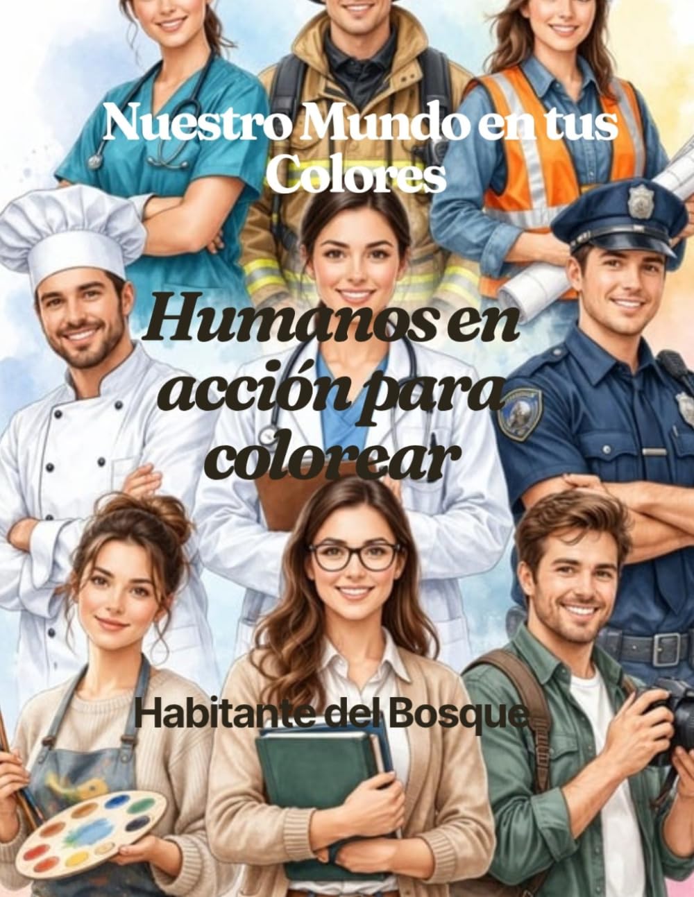 Humanos en Acción para Colorear (Nuestro mundo en tus colores)