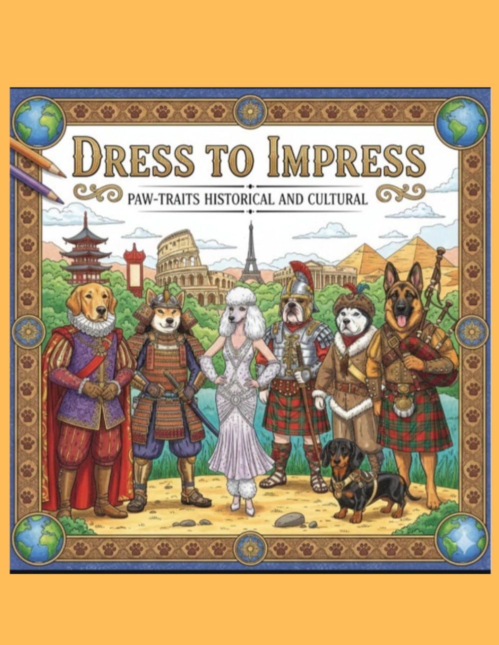 Dress to Impress: Paw-traits of Dogs Historical and Cultural Coloring Book (Signature Bark-tastic Tails)
