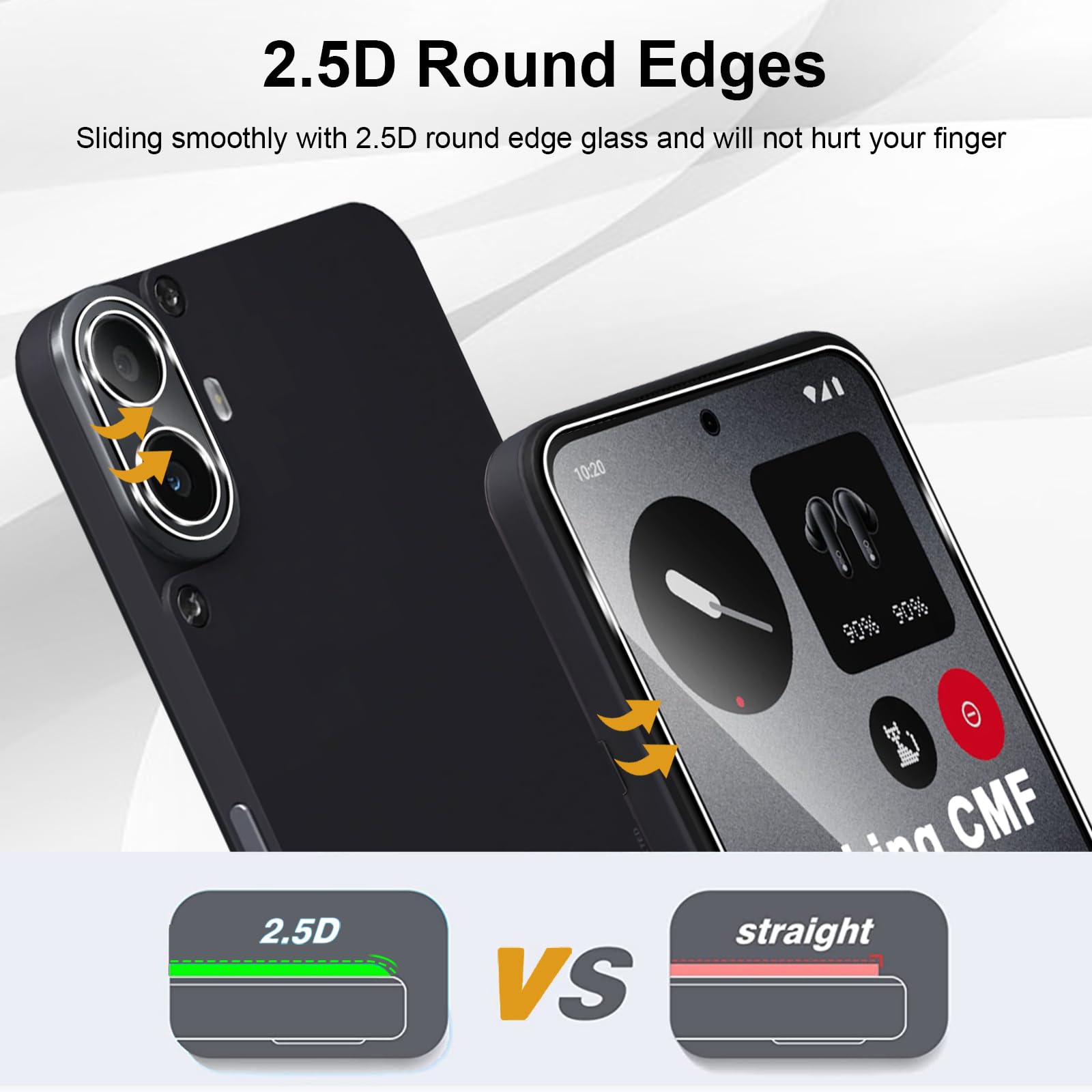 IVoler 3 Pièces En Verre Trempé Pour Nothing Phone 2/Nothing Phone Two, Film De Protection D'écran Anti-rayures, Dureté 9H, Anti-empreintes Digitales, HD Clair, Sans Bulles