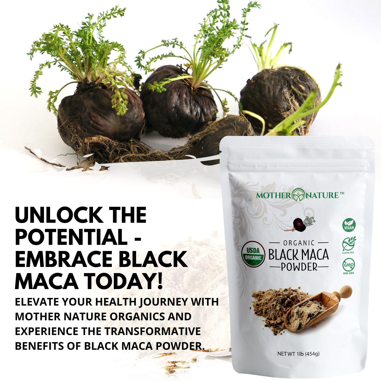 MNO Organic Raw Black Maca Root Powder, Peruvian, Energy & Endurance, 16oz — Amazon image 8