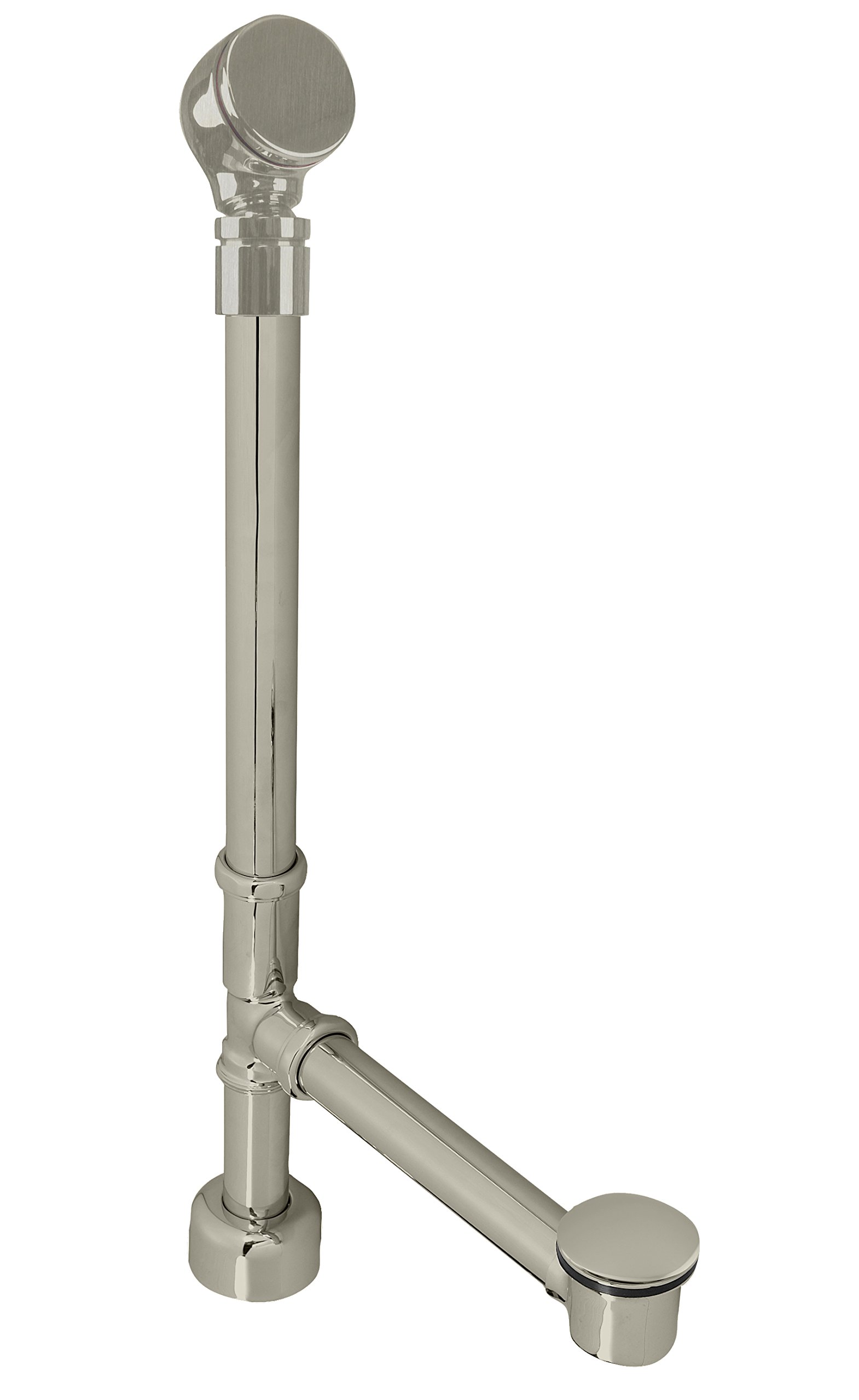 Trop-plein à rotule haut de gamme Westbrass Illusionary finition durable pour baignoire chic