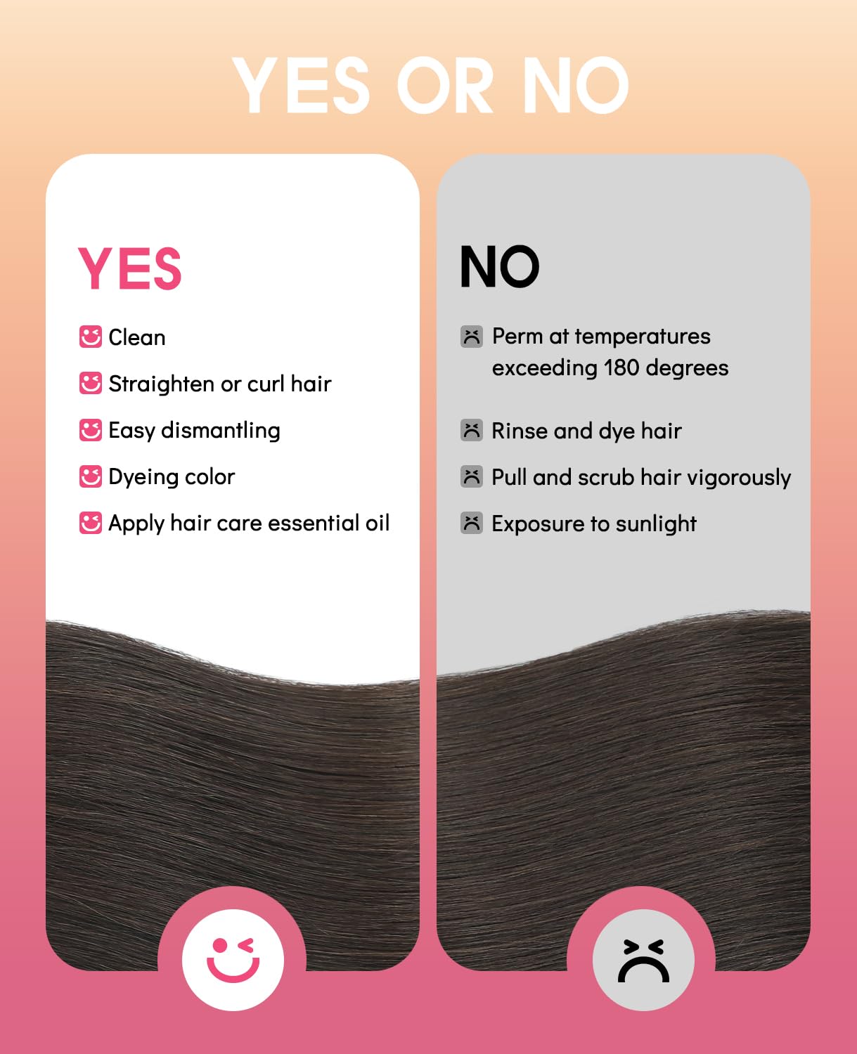 Youngsmile Extension a Clip Cheveux Naturel #2 Marron Foncé 120g 45cm 120g 7pcs Extension Cheveux Naturel Clip Cheveux Humains (#2-45cm)