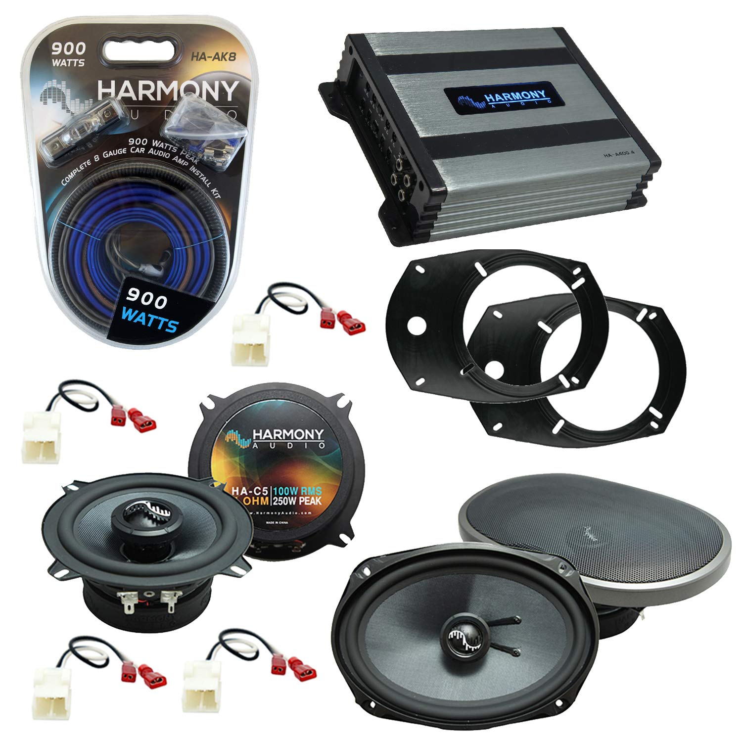 Compatible with Dodge Ram Truck 1500 2002-2008 Factory Replacement Premium Speakers Harmony Audio Bu