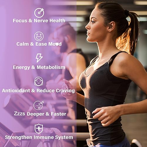 Miniatura 4 de Glicinato de magnesio + L-metilfolato de 15 mg y gomitas de metilo B12, paquete de 4