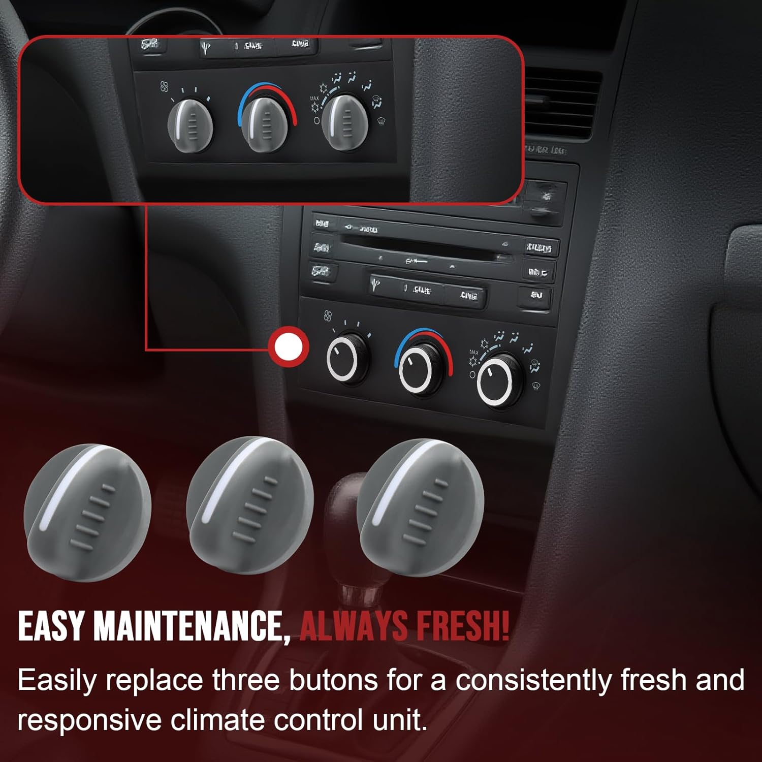 599-217 Front A/C Heater Climate Control Module Panel Switch for 1996-2020 Chevrolet G30 Astro Express 1500-4500 Cargo Pasajeros C4500-C8500 Kodiak, GMC Savana Safari Topkick HVAC Controls