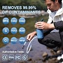 Portable Electric Water Purifier Survival 22 Ounces Water Purifier, Bottle with Filter for Hiking, Backpacking,Travel gallery image