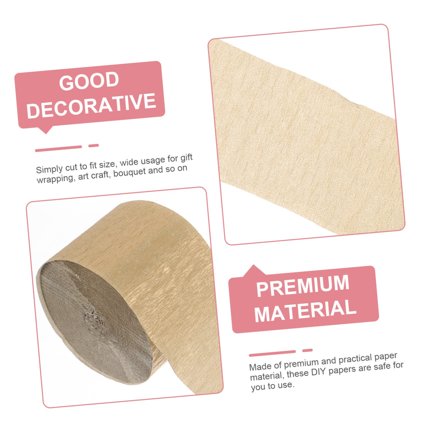 SEWACC 24rouleaux Papier Crépon Pour Décorations De Fête Streamers Pour Et Mariages Accessoires De Décoration Papier Pour Événements Festifs