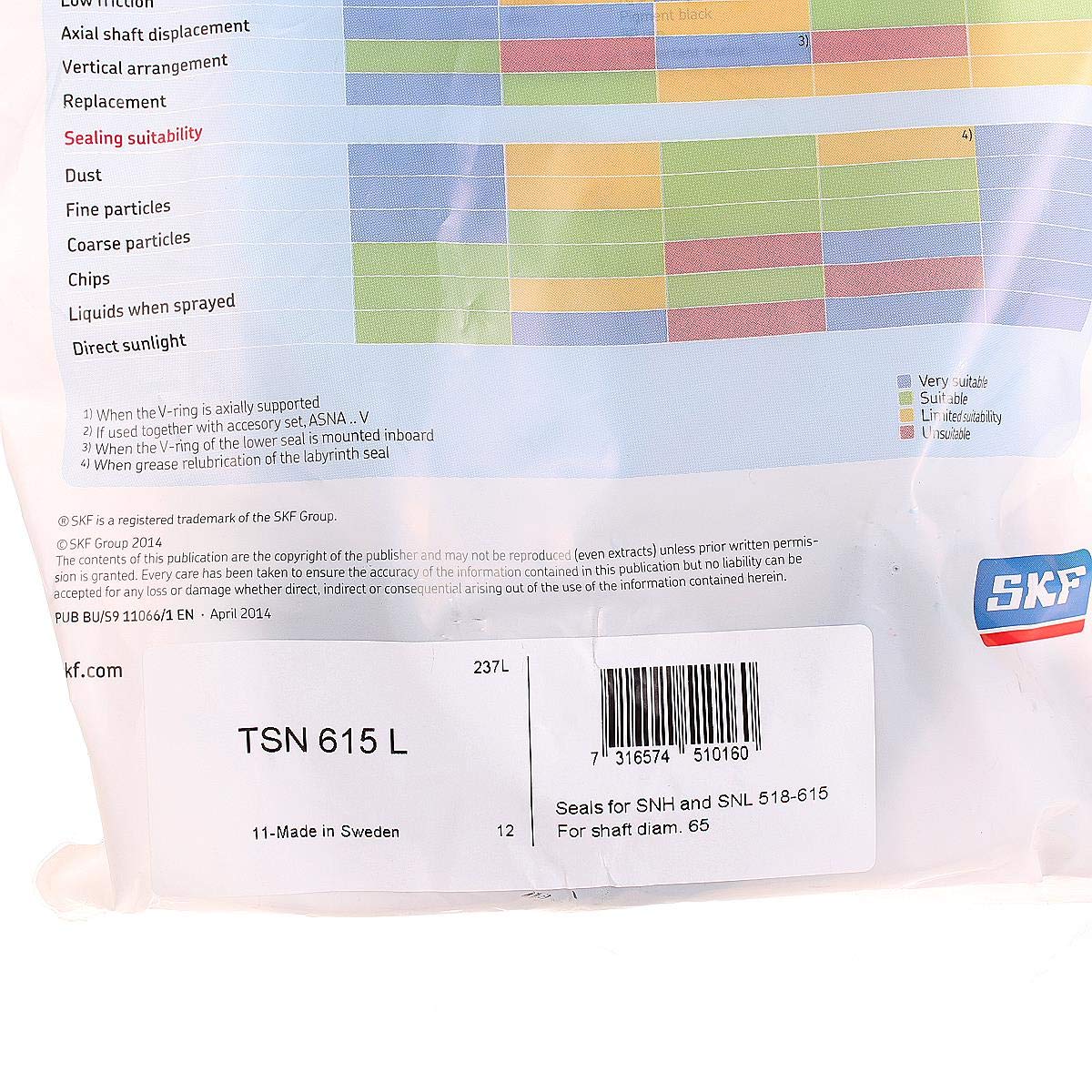 SKF TSN 615 L Dichtungslager Gehäuse und Gehäuse-Zubehör