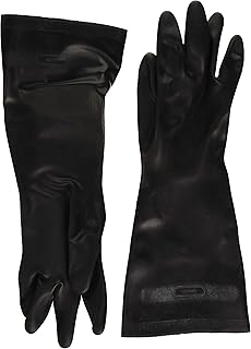 LEHIGH SPONTEX 33557 Rubber Gloves, Medium