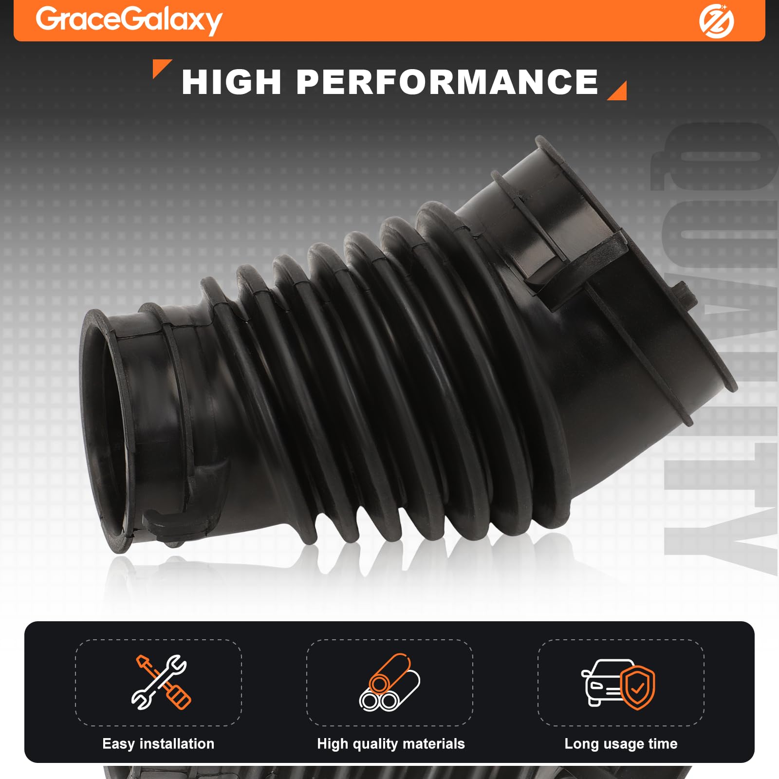 GraceGalaxy Lufteinlassschlauch für CR-V 1.6 Diesel 2013-2018 17228-R5Z-G01 17228-R5Z-G02