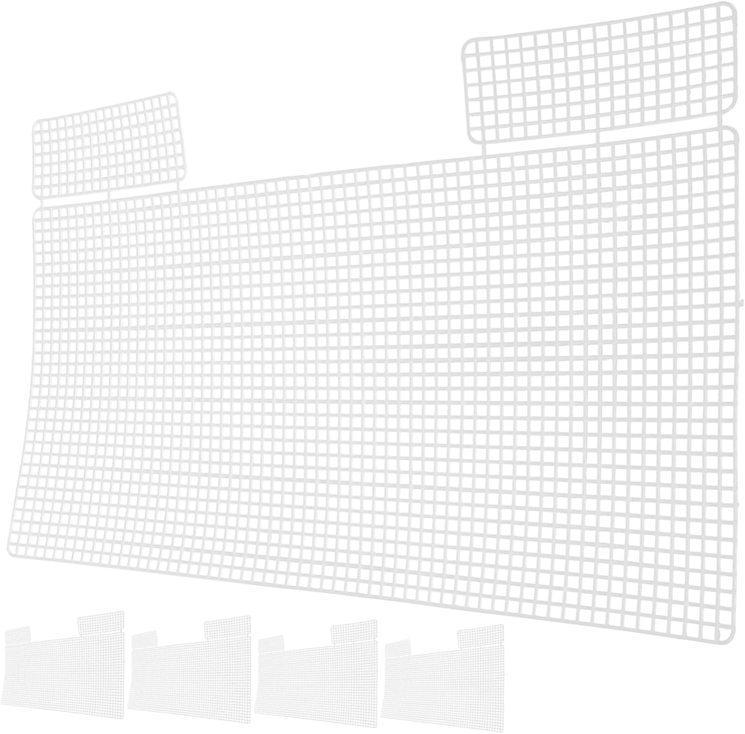 Toyvian 5pcs Plastic Mesh Canvas Sheets for Embroidery DIY Bag Making Crafting and Yarn Projects Versatile Woven Mesh Material for Stitching
