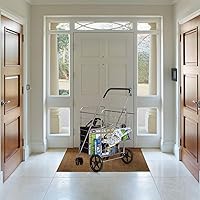 Vista 9 de Goplus Carrito de compras plegable jumbo con ruedas giratorias, carrito de comestibles plegable con ruedas con cesta doble, carrito de utilidad