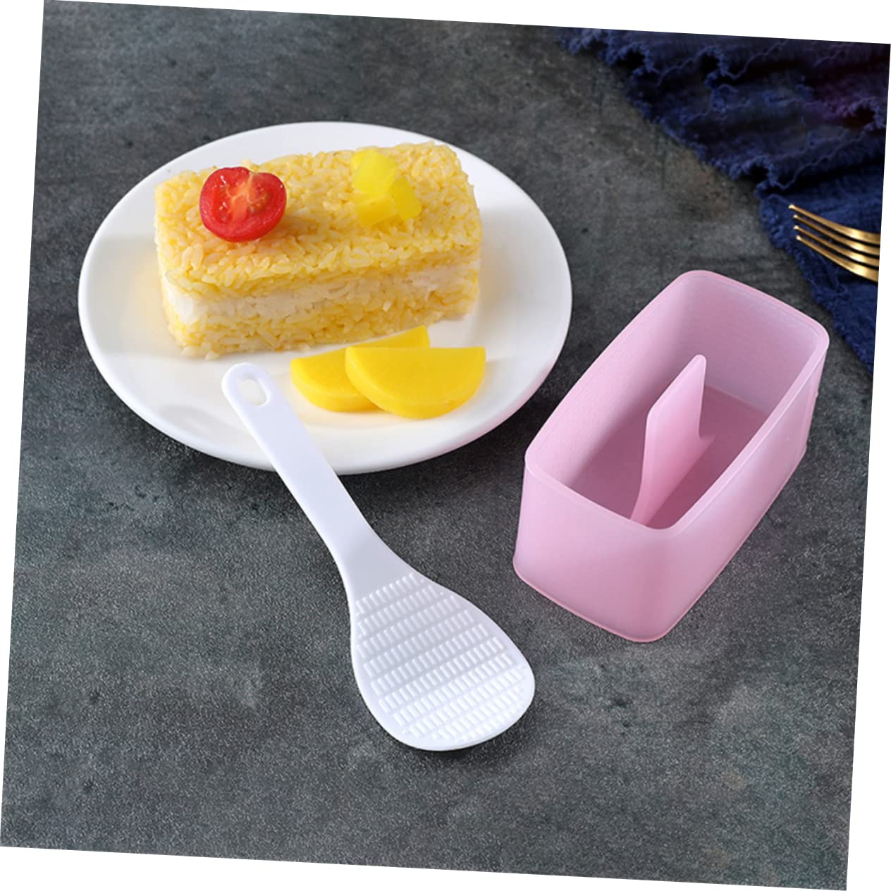 SOLUSTRE 2Sets Onigiri Molds and Rice Spoons DIY Rice Ball Making Tools for Sushi Compact Kitchen Gadgets for Homemade Healthy Snacks for Bento and Meals