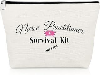 Nurse Practitioner Graduation Gift Makeup Bag Nurse Gift for Women Np Coworker Friend Cosmetic Bag Thank You Gift Birthday Gift for Nursing Student Travel Cosmetic Pouch Nurse Week Nurse’s Day Gift