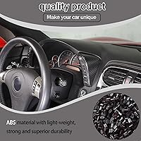 Vista 2 de Lcojicep Cubierta interior para interruptor de botón de auto en ambos lados compatible con Chevrolet Corvette C6 2005-2013, velocímetro lateral Negro