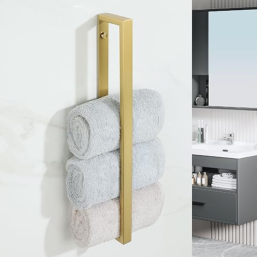 Vista 25 de Alise Toallero de baño, soporte de pared para toallas de baño, toallero para baño, toallero de acero inoxidable SUS304 de 8 pulgadas, negro mate