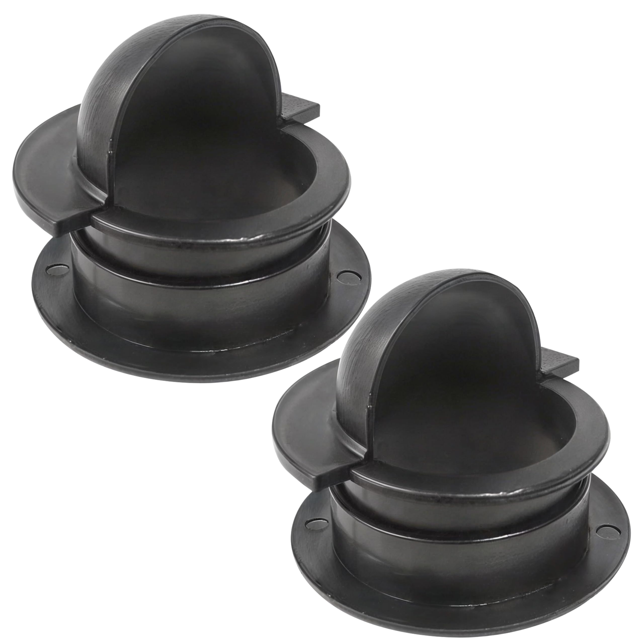 2PCS Foosball Entry Dishes, Foosball Table Parts Replacement, Table Football Entry Cups Accessories, Leisure Sports Machine Accessory (Black)