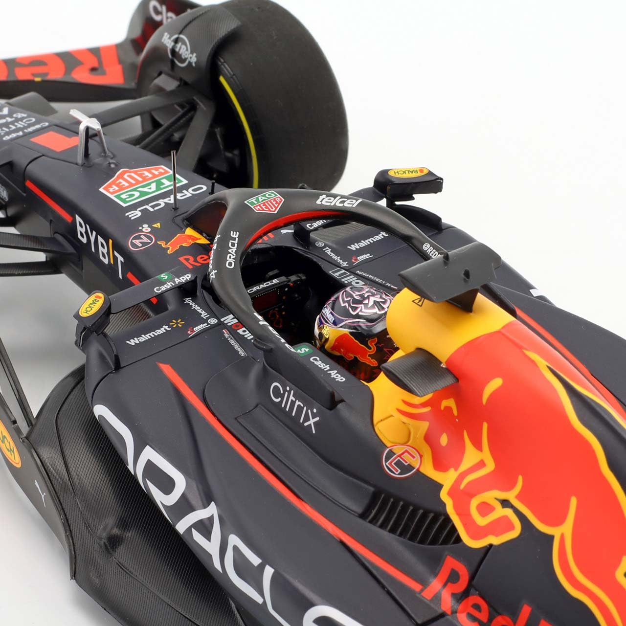 Minichamps 113220501 compatibile con Max Verstappen Oracle Red Bull Racing RB18 Formula 1 vincitore Miami GP 2022 edizione limitata 1:18