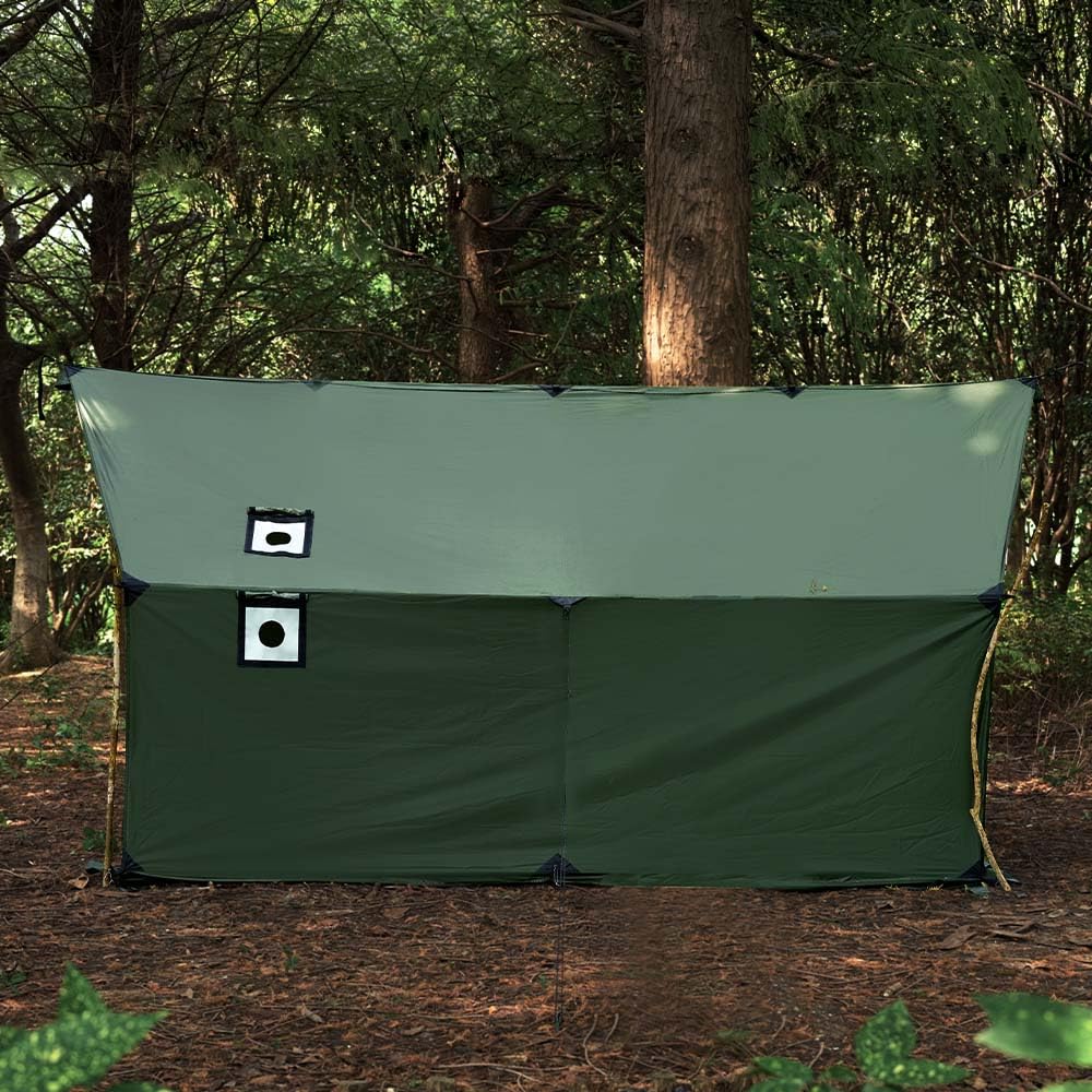 Tienda de campaña con apertura de horno, tienda de campaña resistente al invierno, 3-4 personas, gran espacio, tiendas calientes para camping, senderismo