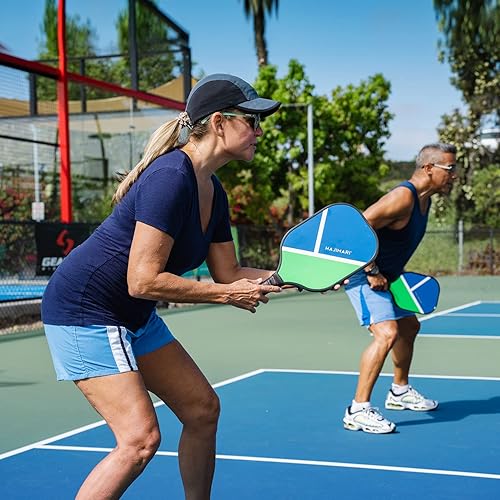 Miniatura 7 de Hajimari 1 pala de pickleball  Aprobado por USAPA, artesanía de fibra de carbono  Diseño ligero con núcleo de polipropileno  Agarre cómodo para un