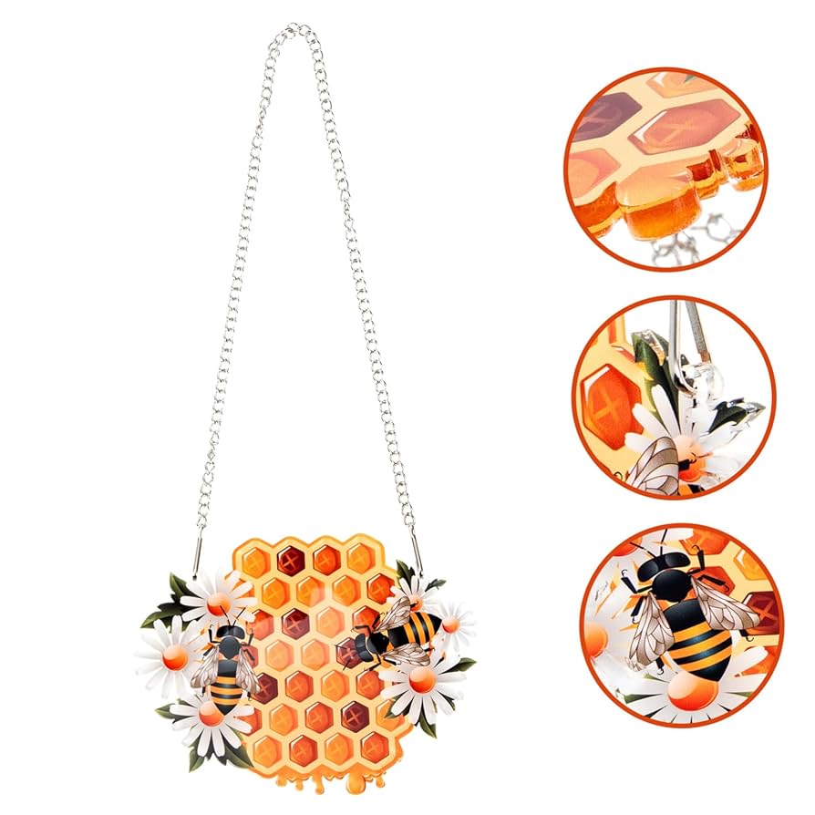 Amazon.co.jp: Luxshiny アクリル ペンダント ハニカム 壁 装飾