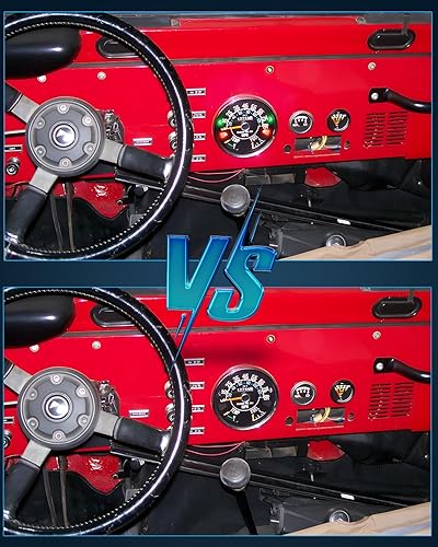 Miniatura 6 de Keiurot Kit de bombilla LED de reequipamiento de racimo de velocímetro, bombilla LED de repuesto para Jeep CJ5 CJ7 CJ8 Scramble