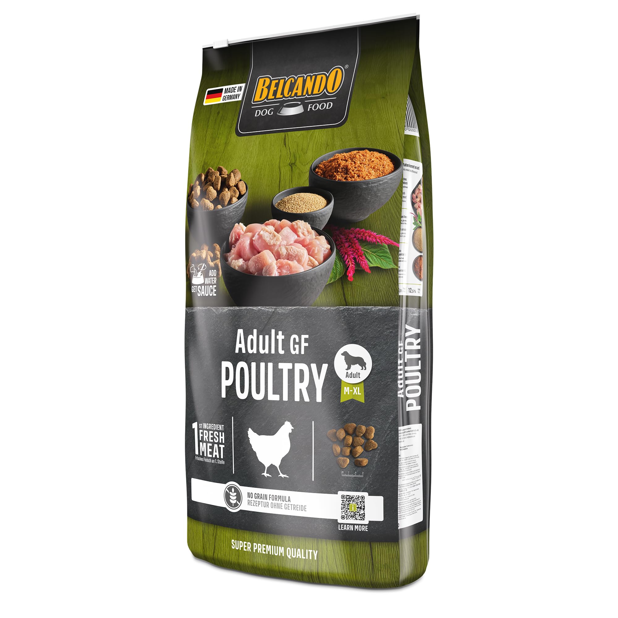BELCANDO Adult GF Poultry [12.5 kg] Grain-Free Dog Food, Dry Food