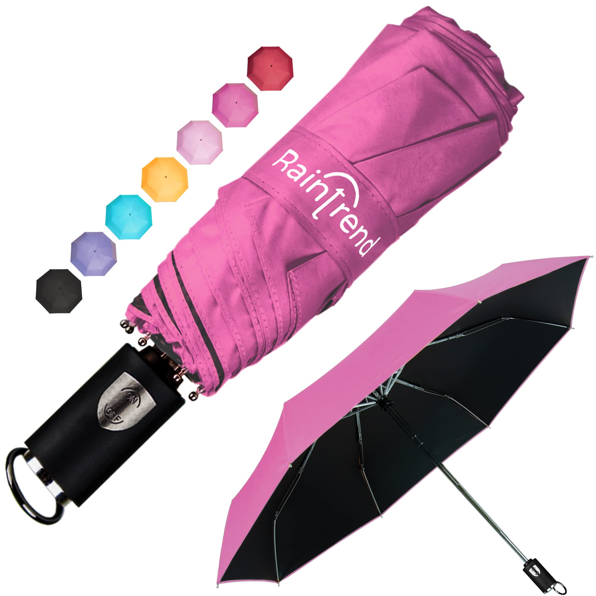 Travel Mini Umbrellas for Rain & Sun UV Protection Compact Folding Automatic Lightweight and Small Сollapsible Windproof Umbrella Women