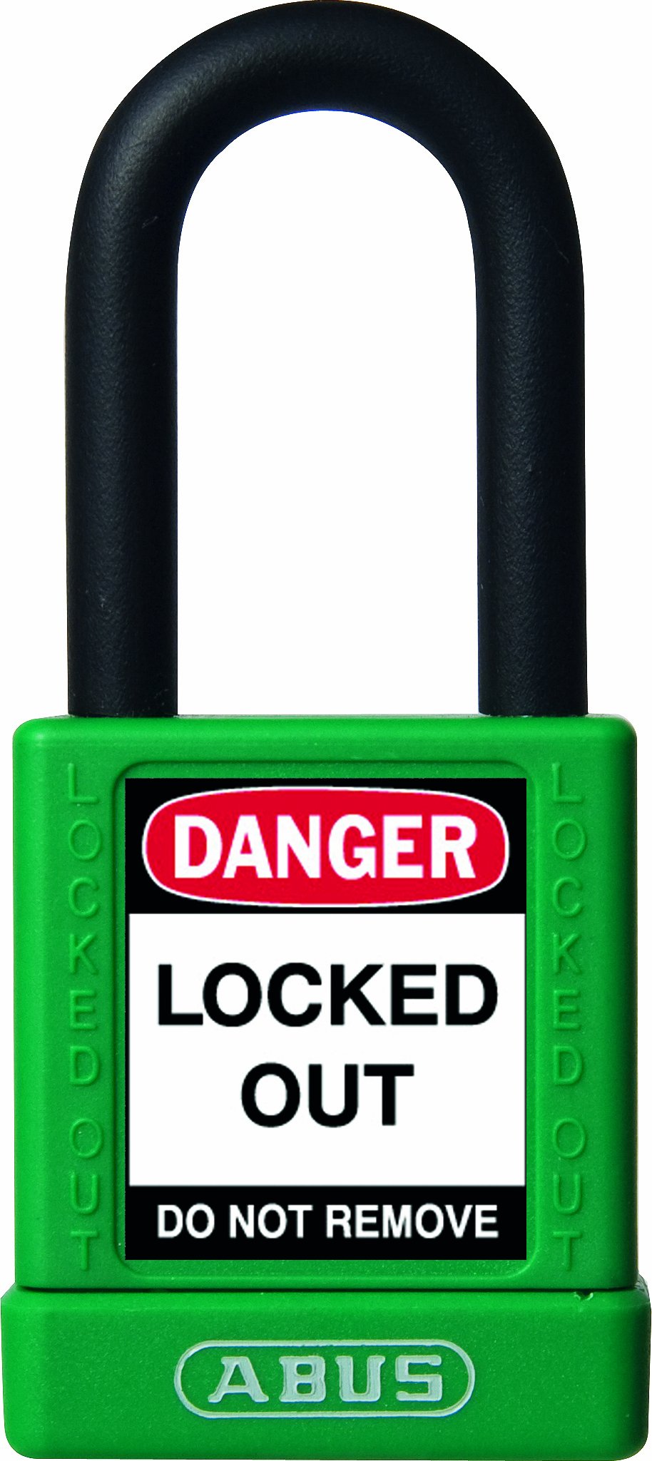 Abus 74/40 Verde - Candado no conductor para seguridad 40mm verde | Cuerpo de aluminio y arco de acero aislado NANO PROTECT con llave retenida de 6 pitones, ideal para bloqueo industrial.
