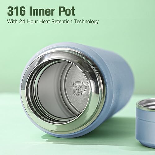 Miniatura 2 de Botella de agua aislada, botella de agua de metal de acero inoxidable, tapa de boca ancha, portátil de 17 onzas, aislada, regalo de salud para