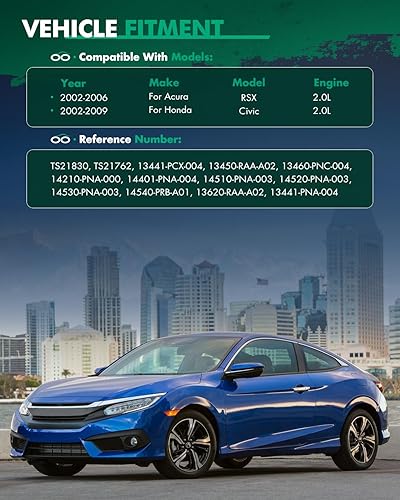 Miniatura 4 de SCITOO Kit de cadena de distribución para Acura RSX Type-S 2.0L l4 DOHC Eng K20A2 K20Z1 2002-2006