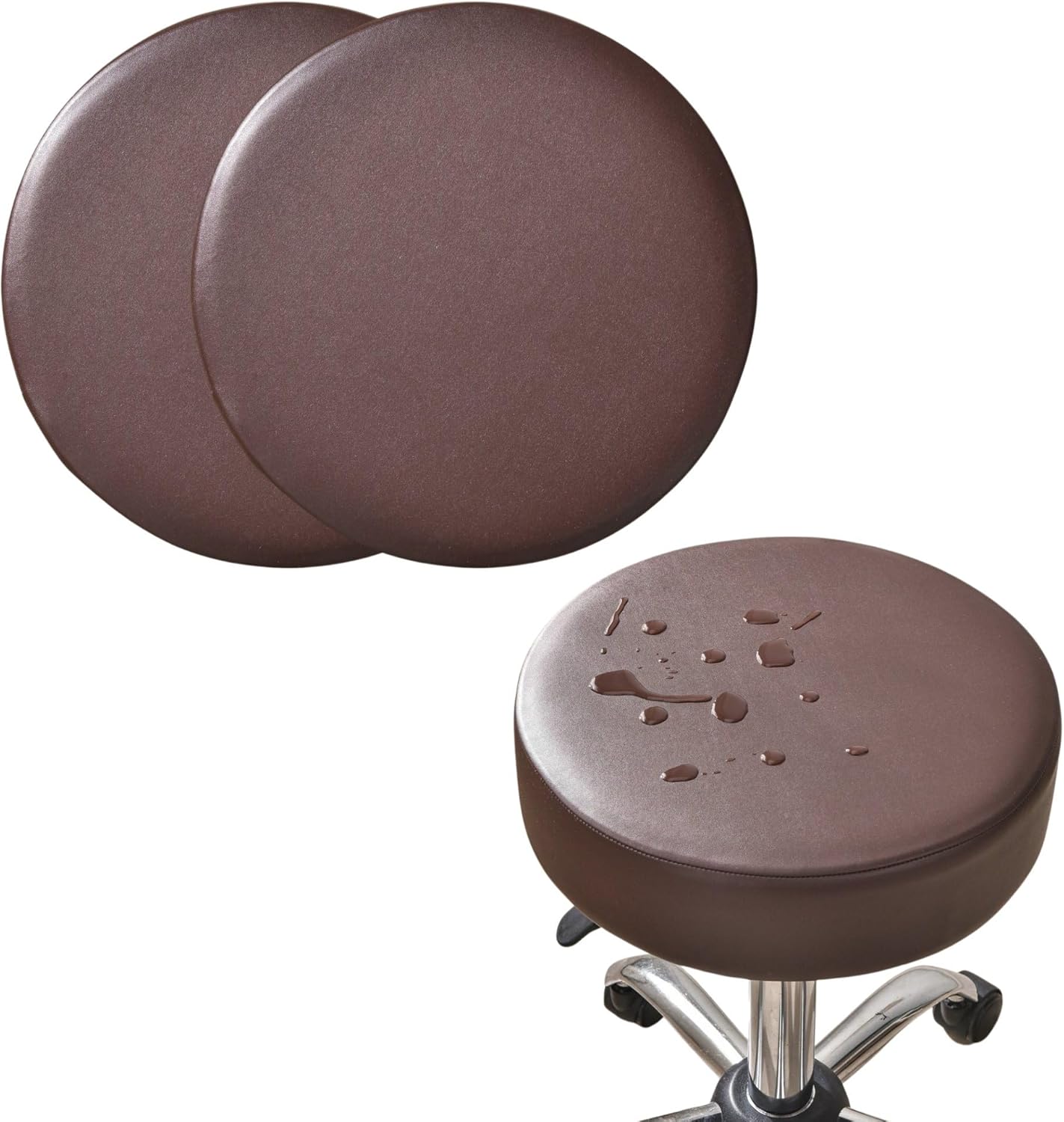 Round Cover with Elastic for Cushion Barstool, Waterproof
