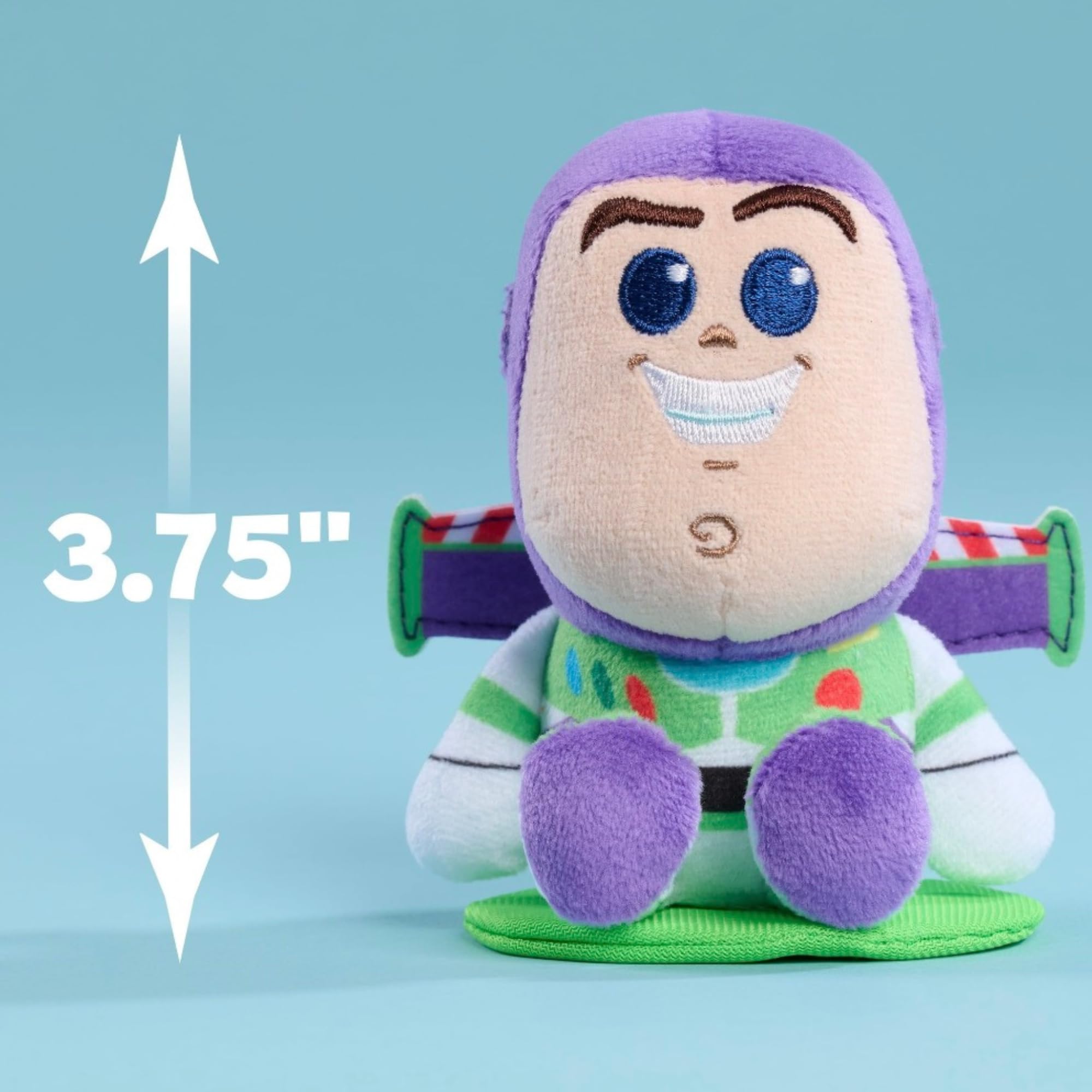 Disney Perch'd Toy Story 5 Buzz Lightyear - Peluche sentado en el hombro con base magnética, detalles bordados