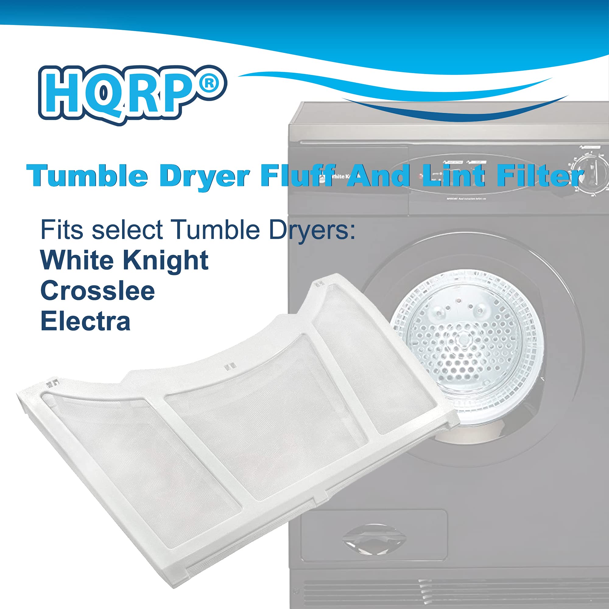 HQRP - Filtro Lanugine Per Asciugatrici White Knight 421309218351 - Foto 4